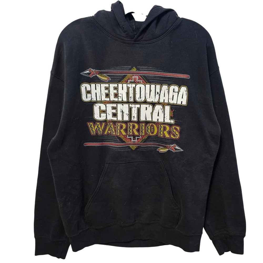 Gildan Cheektowaga Central Warriors Class of 18 Seniors Hoodie Black Mens Medium